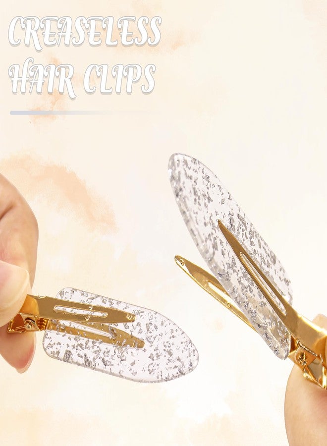 FEINIGESI No Bend Glitter Hair Clips for Bridesmaids - 12PCS/6Cards Creaseless Hair Setting Clips with Proposal Box for Styling and Sectioning - Image 4